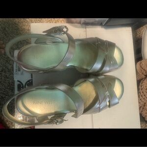 Nine West Gold Metallic Sandals